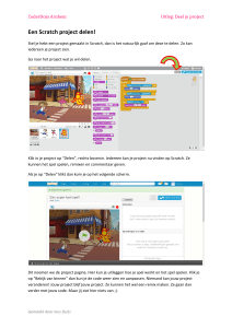 Een Scratch project delen!