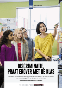 `Poster `Zet een streep door discriminatie` (A3