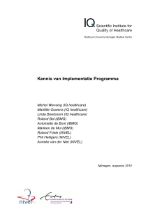 Kennis van Implementatie Programma