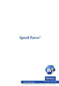 Speed ParvoTM - Virbac Nederland
