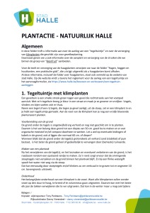 PLANTACTIE - NATUURLIJK HALLE