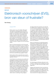 Elektronisch voorschrijven (EVS), bron van steun of frustratie?