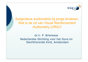 Dia 1 - Nederlandse Vereniging voor Audiologie