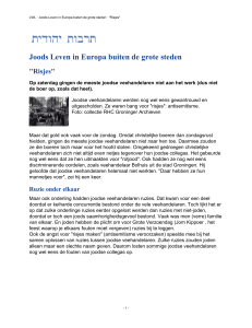 LWL · Joods Leven in Europa buiten de grote steden · "Risjes"
