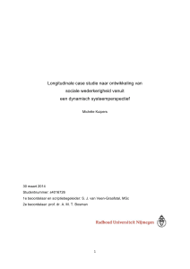 Longitudinale case studie naar ontwikkeling van