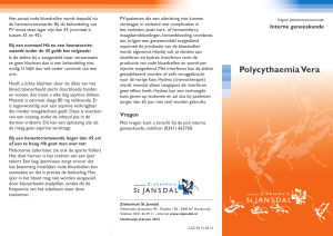 Polycythaemia Vera - Ziekenhuis St Jansdal