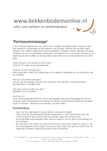 perineum massage - Profundum Instituut