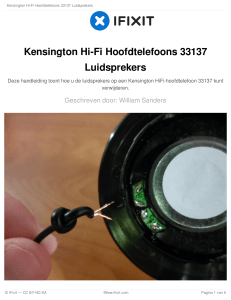 Kensington Hi-Fi Hoofdtelefoons 33137 Luidsprekers