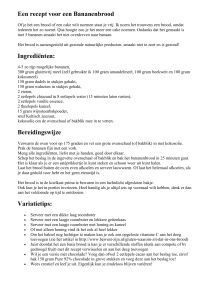 gratis recept voor een glutenvrij Bananenbrood - Bewust-ZIJN