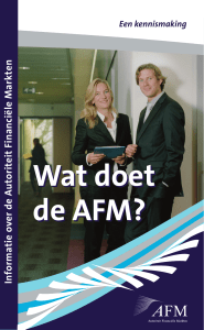 Wat doet de AFM?