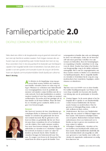 Familieparticipatie 2.0 - Expertisecentrum Mantelzorg
