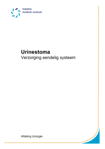 Urinestoma, verzorging eendelig systeem