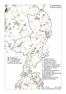 Overzichtskaart locaties Limburg