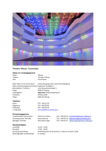 Theaters Tilburg - Concertzaal Adres en contactgegevens Plaats