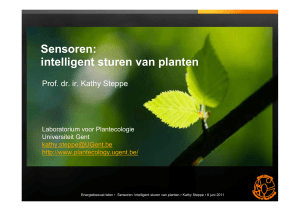 Sensoren: intelligent sturen van planten