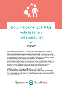 Botulinetoxine type A bij volwassenen met