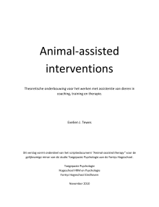 TEWES. Animal-assisted interventions