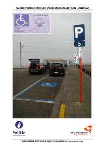 parkeervoorzieningen voor mensen met een handicap