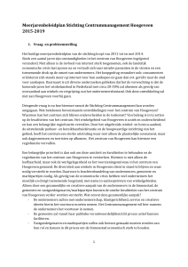 Meerjarenbeleidplan Stichting Centrummanagement Hoogeveen