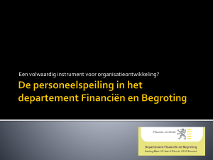 Case Departement Financiën en Begroting door Diane Vanhoebroeck