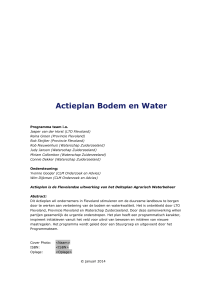 Actieplan Bodem en Water - Waterschap Zuiderzeeland