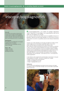 Iriscopie/oogdiagnostiek