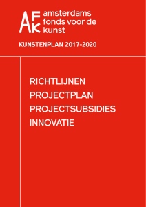 richtlijnen projectplan projectsubsidies innovatie