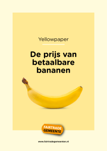 De prijs van betaalbare bananen