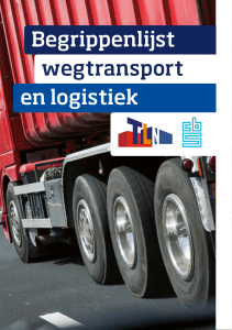 Begrippenlijst wegtransport en logistiek