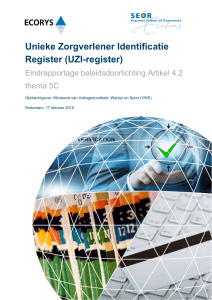 Unieke Zorgverlener Identificatie Register (UZI