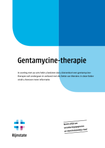 Gentamycine-therapie