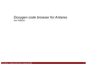 Doxygen code browser for Antares