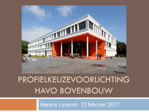 Profielkeuzeavond havo - Montessori Vaklyceum Groningen