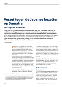 Verzet tegen de japanse bezetter op Sumatra
