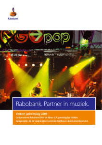 Rabobank. Partner in muziek.
