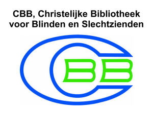 De CBB, Christelijke Bibliotheek voor Blinden en Slechtzienden