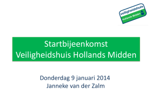 Startbijeenkomst VHH HM - Veiligheidshuis Hollands Midden