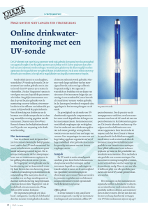Online drinkwater- monitoring met een UV-sonde