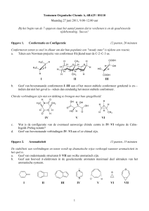 Tentamen Organische Chemie A, 6BA25 / 8S110 Maandag 27 juni