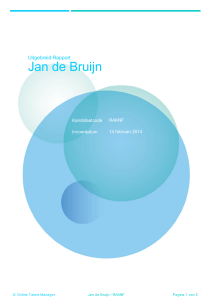 de Bruijn Uitgebreid Rapport