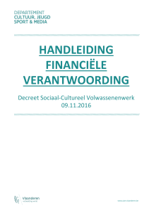 handleiding financiële verantwoording - Sociaal