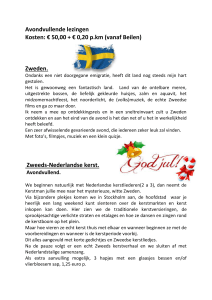 (vanaf Beilen) Zweden. Zweeds-Nederlandse kerst.