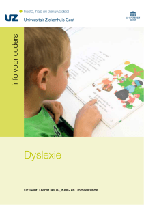 Dyslexie - UZ Gent