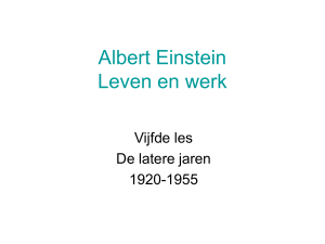 1920-1955 Einstein
