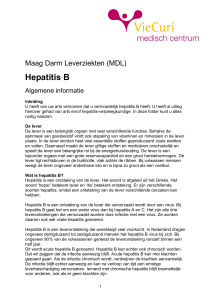 Hepatitis B - Algemene informatie