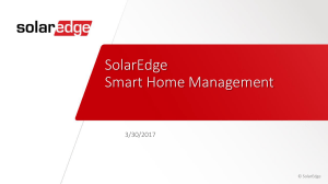 SolarEdge Smart Home Management