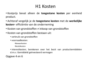H1 Kosten - Clzvaklokalen.nl