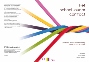 Het school - ouder contract - CPS Onderwijsontwikkeling en advies