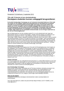 Persbericht TU Eindhoven, 13 oktober 2008