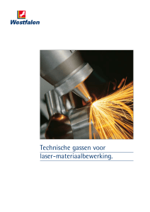 Technische gassen voor laser-materiaalbewerking.